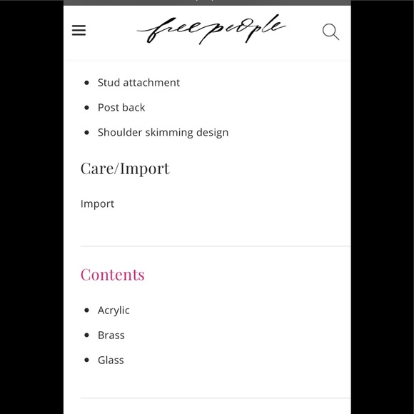 Free people water fall earrings - Picture 2 of 3